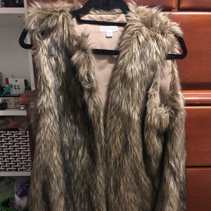 Merona Faux Fur Vest